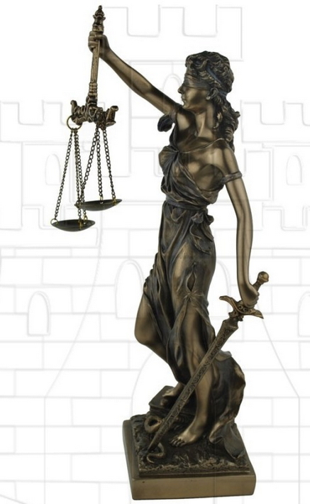 Figura de Temis, Diosa griega Justicia