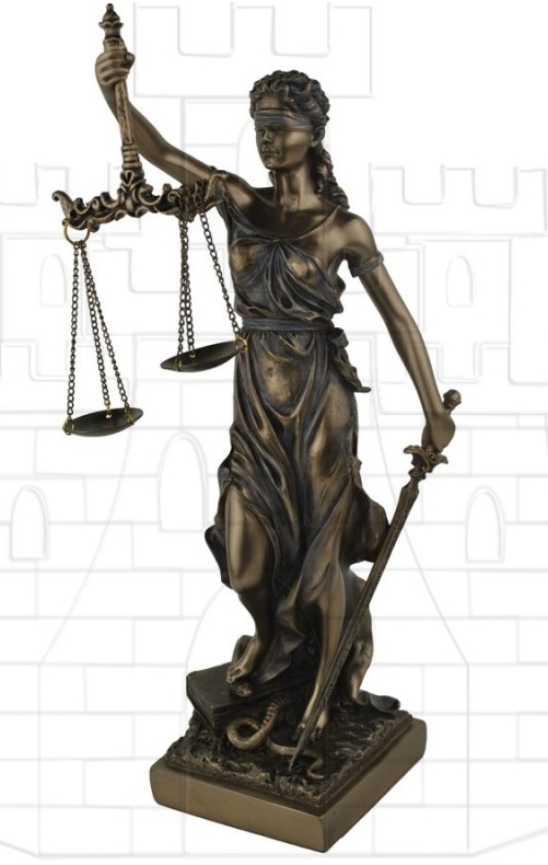 Figura de Temis Diosa griega de la Justicia