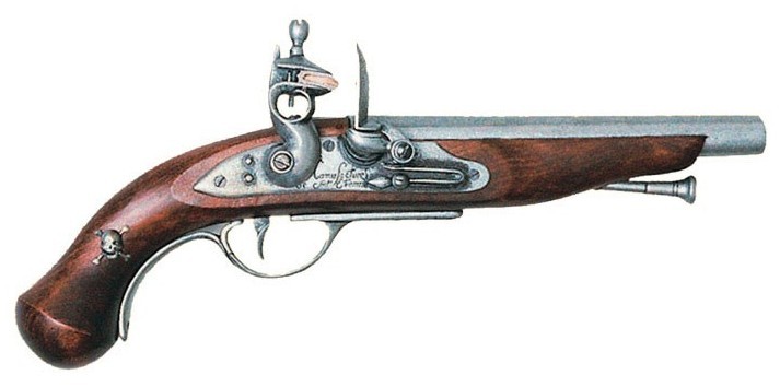 27 - Réplicas de pistolas antiguas de pedernal