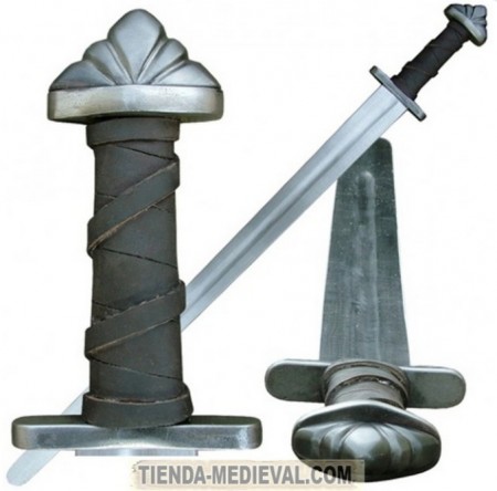 Espada vikinga de combate 450x444 - Espadas Nórdicas o Vikingas