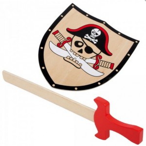 Set escudo pirata y espada