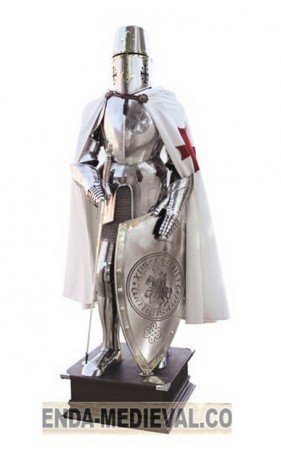Armadura Caballero Templario con escudo 281x450 - Collezione di oggetti templari