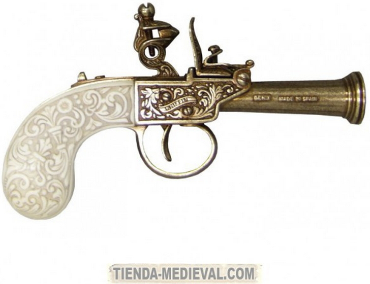 PISTOLA DE CHISPA INGLESA AÑO 1798 - En tus manos las réplicas más fidedignas de armas de fuego antiguas