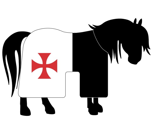 Gualdrapa para caballo - Decoración para cuello de caballo medieval