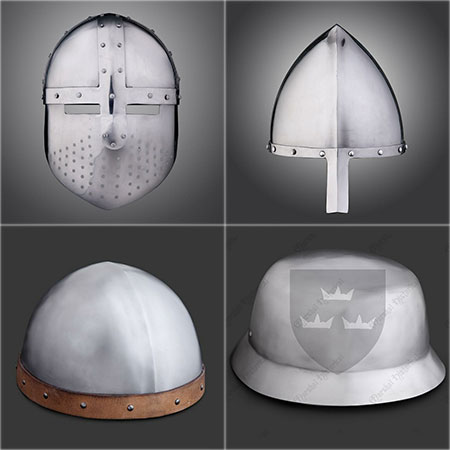Modelos de capacete - Tipos de cascos medievales