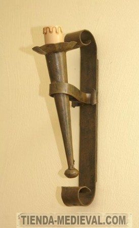 Aplique antorcha de forja 48 cms 274x450 - Medieval Forge: Appliques, Lamps, Torches...