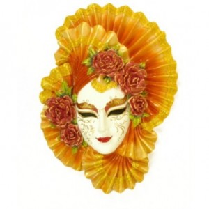 mascara veneciana flores 300x300 - Máscaras Venecianas para decorar