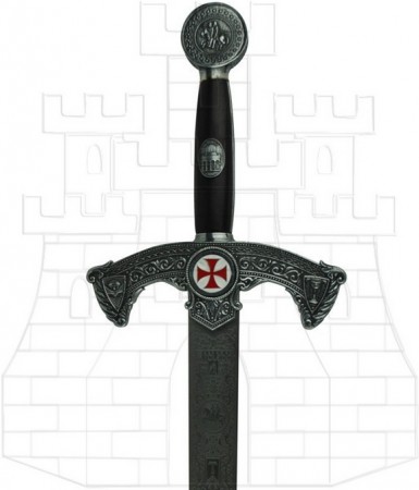 Espada Templaria rústica decorada 385x450 - Espadas buenas, bonitas y baratas