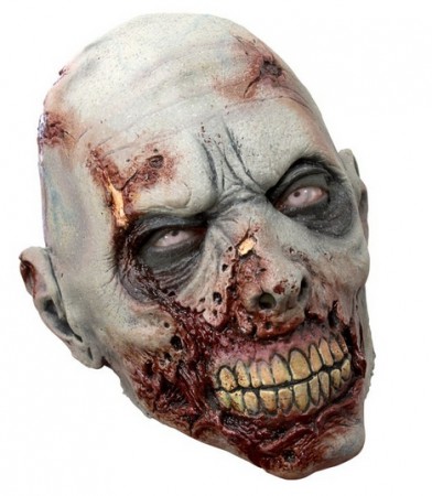 MASCARA ZOMBIE 392x450 - Terroríficas máscaras en látex de duendes y zombies