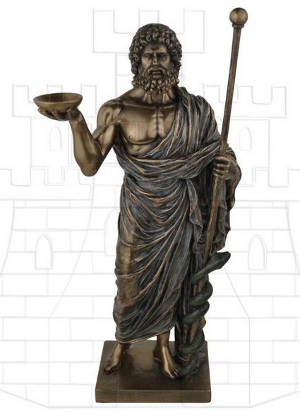 Figura Asclepios Dios de la Medicina - Gods of Greek Mythology's Figures