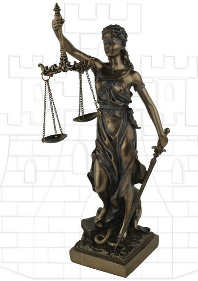 Figura de Temis Diosa griega de la Justicia - Des Figures des Dieux de la Mythologie Grècque