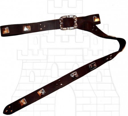 Cinturón medieval chapones con hebilla