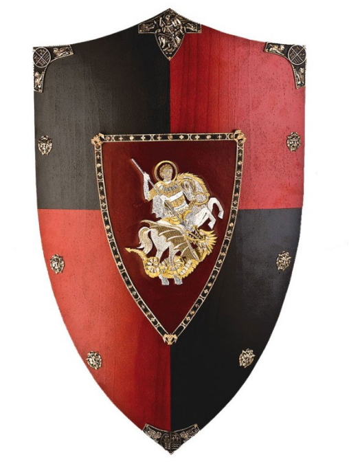 Escudo del Príncipe Negro - Paredes decoradas al estilo medieval