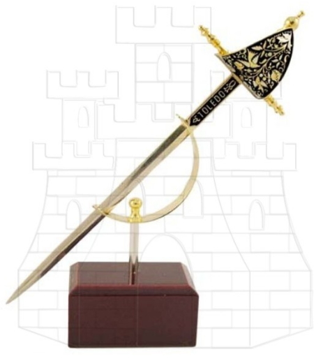 Miniatura daga Renacimiento damasquinada - Damasquinados de Toledo