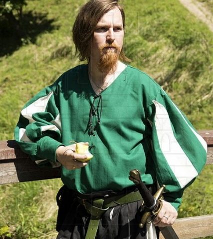 Camisa soldado Renacentista 427x478 - Blusas y camisas medievales