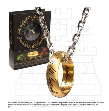 Colgante anillo único Señor de los Anillos - Productos Oficiales de El Hobbit