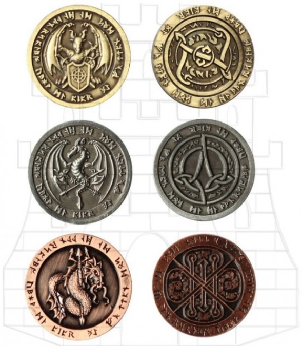 Set 30 Monedas de fuego 617x675 - Bolsas limosneras medievales en cuero