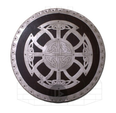 Escudo vikingo madera y acero - Miniaturas de escudos medievales