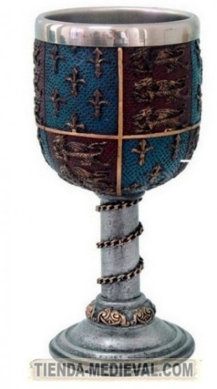 Cáliz medieval Ricardo Corazón de León 310x556 custom - Copas y cálices decorativos medievales y de época