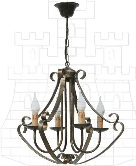 Lámpara pletina forja brazos - Nuevos modelos de forja medieval en lámparas, apliques y antorchas