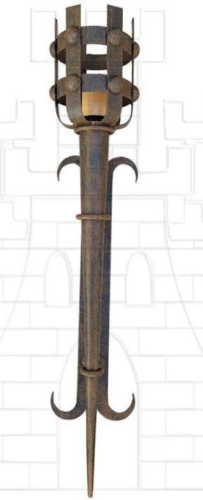 Aplique antorcha de forja - Antorchas medievales de forja
