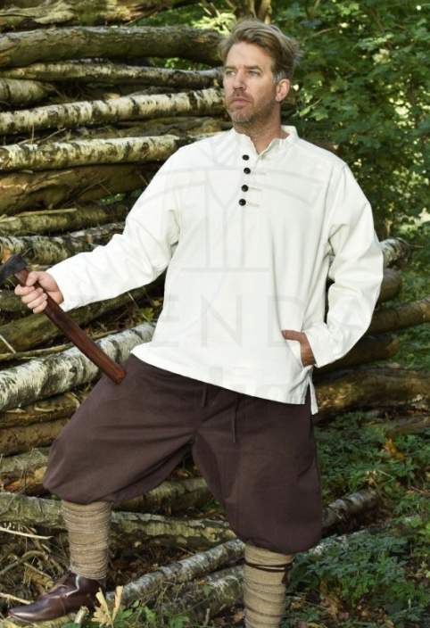 Camisa Campesino con botones - Trajes y vestidos medievales de personajes de la época