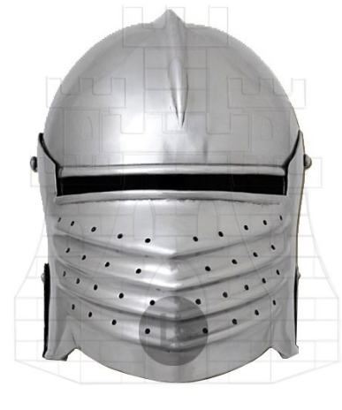 Celada medieval con visera año 1490 - A tu alcance cascos míticos de célebres guerreros