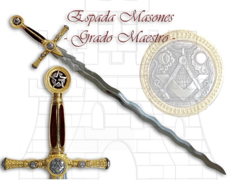 Espada Masones Grado de Maestro - Objetos Masónicos