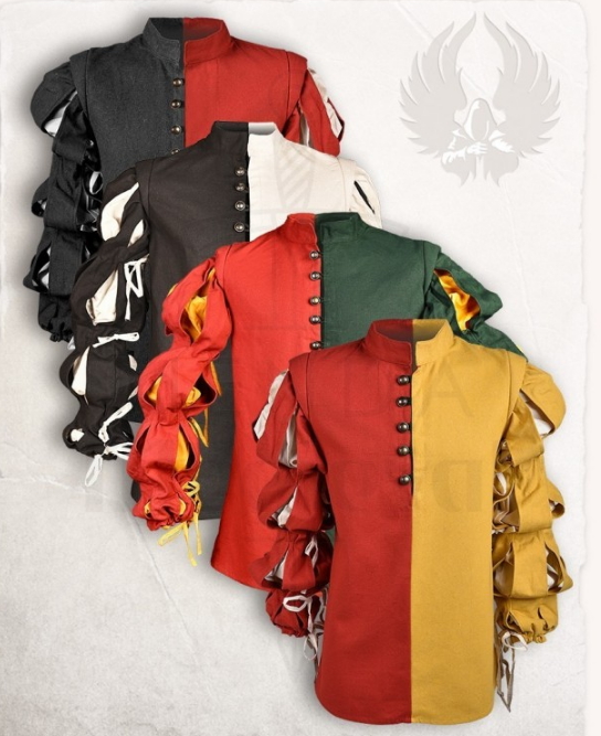 Jubón mercenario Joerg en distintos colores - Camisas y jubones medievales