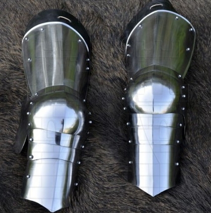 Protección piernas para armadura medieval - Las Grebas en la Edad Media