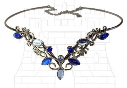 Tiara con perlas de cristal azul 500x349 custom - Orfebrería medieval