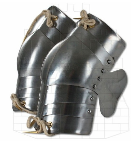 Coderas medievales pareja - Consigue todas las piezas de una armadura funcional