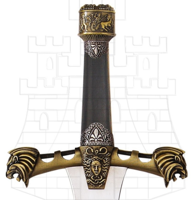 Espada Alejandro Magno empuñadura