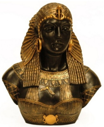 Busto Cleopatra - Figuras de Cleopatra decoradas en resina