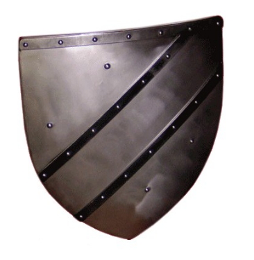 Escudo funcional Gótico decorado - Escudos de acero para el combate