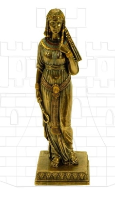 Figura Reina egipcia - Figuras de Cleopatra decoradas en resina