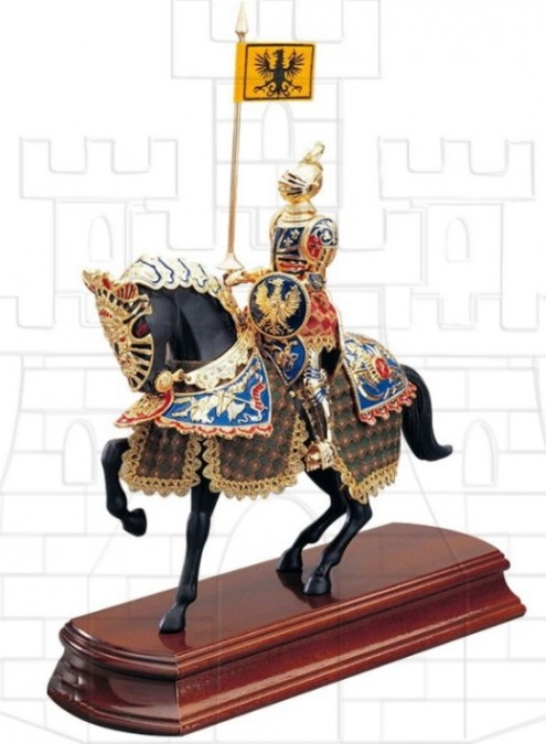 Caballo Caballero Alemán decorada 520x675 - Miniaturas caballeros templarios a caballo
