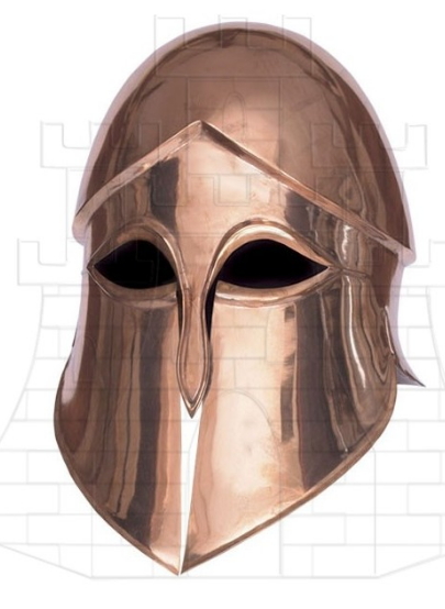 Casco Griego Corintio Bronce - Los emblemáticos cascos griegos