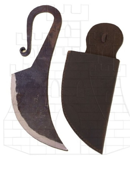 Cuchillo medieval forjado a mano - Menaje medieval de cocina