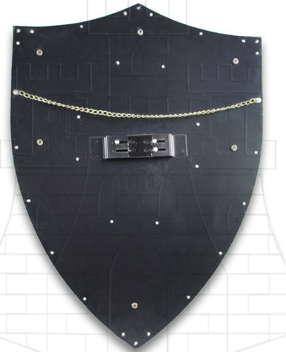 Escudo rústico parte atrás - Escudos medievales rústicos