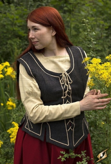 Chaleco medieval mujer cordones - Trajes y vestidos medievales para niñas y niños
