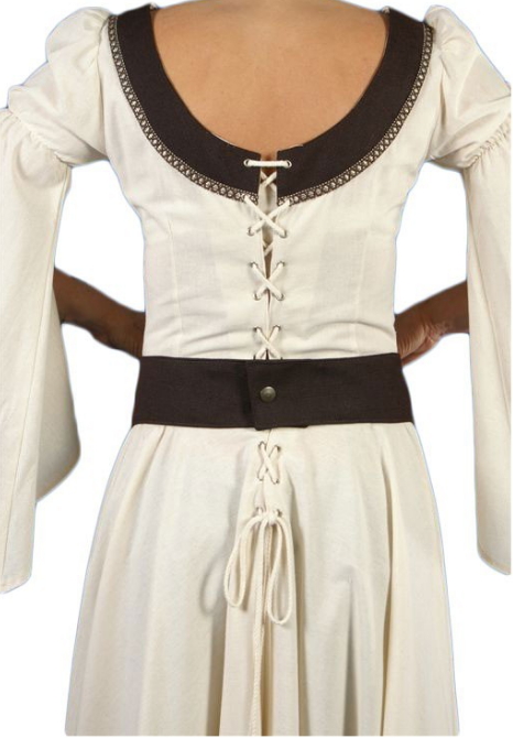 Vestido medieval Atenea - Traje y cinturón medieval de mujer Atenea