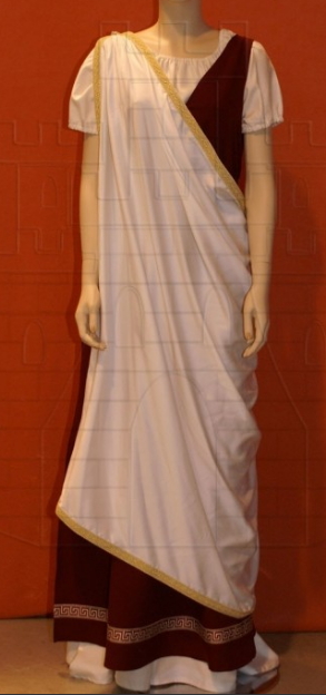 Vestido romano de mujer