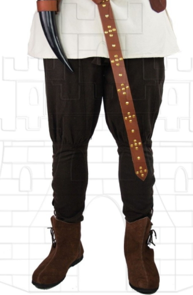 Pantalón Vikingo en lana marrón - Estilos de pantalones medievales