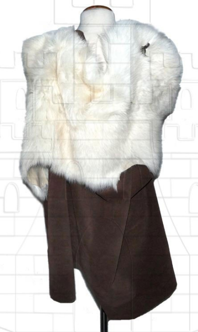 Capa piel de cabra con serraje ajustable - Elegantes capas medievales para hombre y para mujer