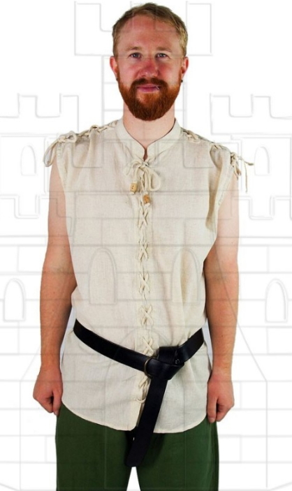 Camisa medieval Henn sin mangas - Ropa medieval de verano