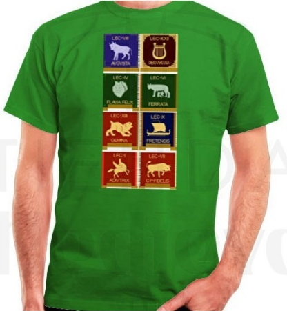 Camiseta verde Legiones Romanas - Espadas Templarias