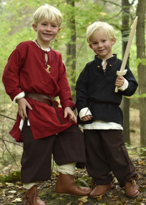 Camisa medieval niño Colin - Trajes y vestidos medievales para niñas y niños