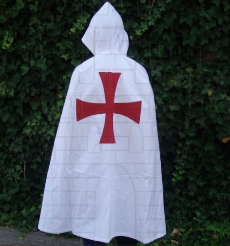 Capa templaria para niños - Trajes y vestidos medievales para niñas y niños