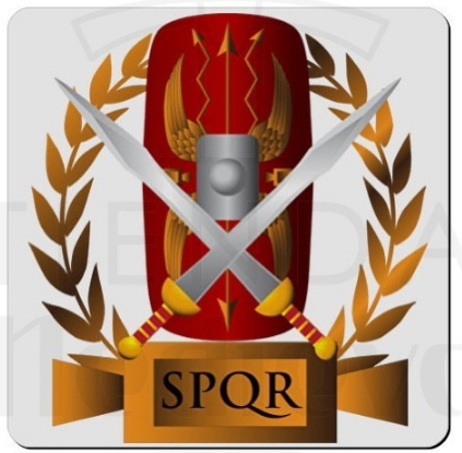 Imán flexible Cuadrado Legión Romana SPQR - Imanes de época para tu nevera